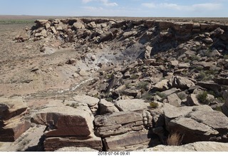 Petrified Forest National Park - old adobe dwellings