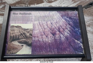 Petrified Forest National Park - Blue Mesa hike sign