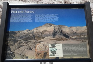 Petrified Forest National Park - Blue Mesa hike sign
