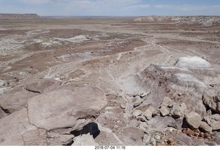 Petrified Forest National Park - Blue Mesa hike + logs