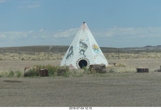 266 a03. Petrified Forest National Park - tepee