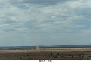 drive from petrified forest to payson + dust devil