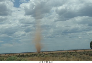 drive from petrified forest to payson + dust devil