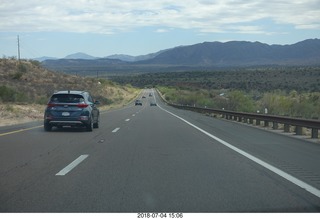 drive from petrified forest to payson + dust devil