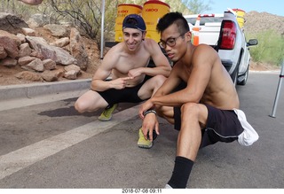 Camelback Cholla Trail hike NH2T - RickyBobby + Zyrian