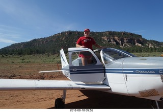 Adam and N8377W at Mystic Bluffs fly-in