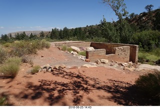 Las Vegas - Red Rock Canyon - thirteen mile drive - Pine Creek Canyon hike - old house foundation