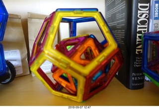 magnetic polygon toy figures in office