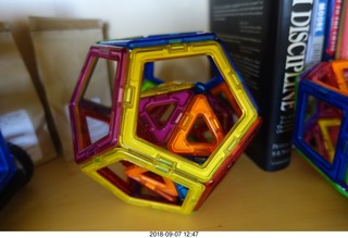 magnetic polygon toy figures in office