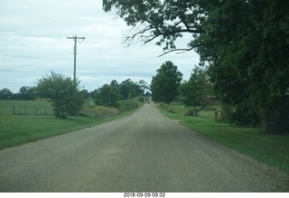 driving to Hillsdale - dirt road and farms