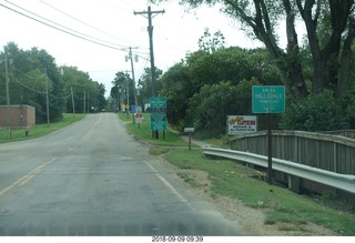 driving to Hillsdale signs