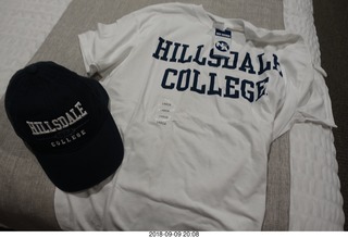 Hillsdale College - Dow Center- t-shirt and cap