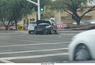 Kimmel Center car-crash sculpture