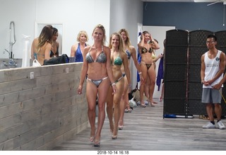 Mesa - International Physique League (IPL) show - prejudging . Kirsten Hanson (3) . Heather Kile (37) . Emily Gallagher (35) .