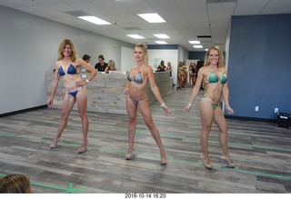 new NH2T store - International Physique League (IPL) show - rehearsal - bikini - Christian DeAngelis + Heather Kile