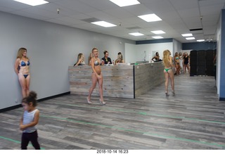 new NH2T store - International Physique League (IPL) show - rehearsal - bikini - Christian DeAngelis + Heather Kile