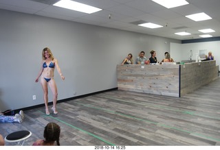 new NH2T store - International Physique League (IPL) show - rehearsal - bikini - Heather Kile