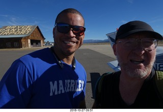 Jerome and Adam at Bryce Canyon Airport (BCE)