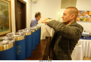 Cheltenham Mens Cross-Country banquet - award mugs + Coach Russ Wolff