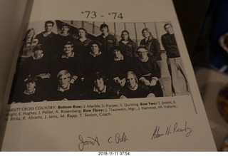 Cheltenham Mens Cross-Country banquet - old pictures - 1973-1974