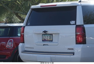 43 2 08 license plate (Superbowl score?)