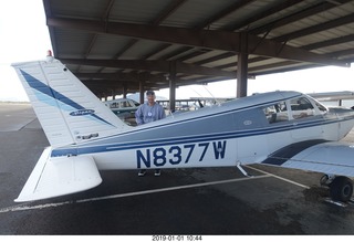 Robert Moses and Adam flying in N8377W