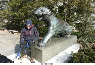 Princeton University - Sandy Student, dog, and tiger
