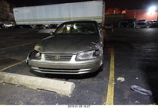 banged up car