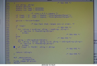 wrong line or C source code