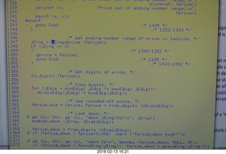 wrong line or C source code