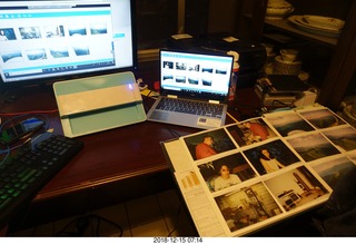 pictures being scanned