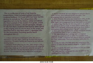CD info from Paul Fine