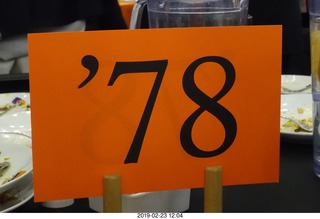 Princeton Alumni Day - '78 sign