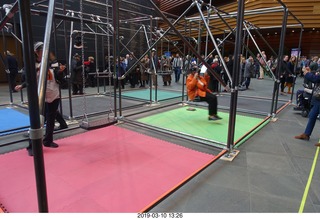 swing set with virtual reality in Kimmel Center