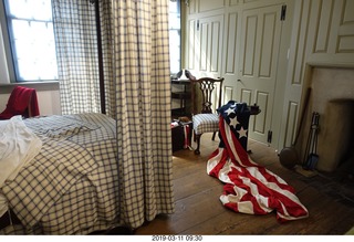 682 a0b. Philadelphia - historical stuff - Betsy Ross house - flag