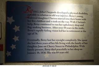 Philadelphia - historical stuff - Betsy Ross house - sign