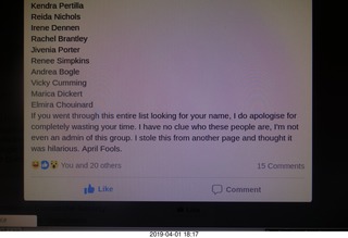 Facebook Piper Comanche posting