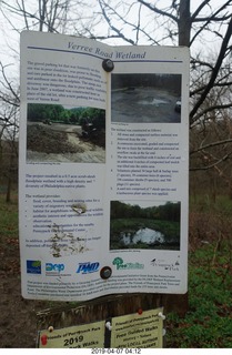 Verree Road Wetland sign