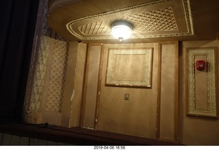 Merriam Theater - Pennsylvania Ballet - plaster peeling - in need of repair