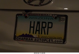 Mesa Arts - Harp-Guitar duo - HARP license plate