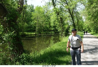 Princeton towpath near Lake Carnegie + Adam