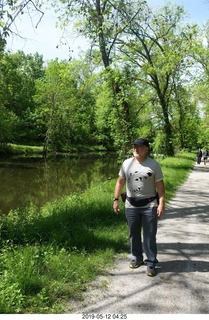 Princeton towpath near Lake Carnegie + Adam