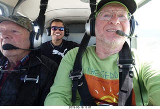 LaVar, Jerome, and Adam flying in N8377W