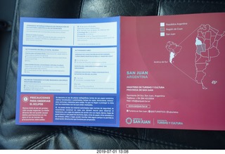 Argentina - San Juan - total eclipse brochure