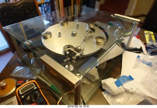 Transcriptor Skeleton turntable with Vestigal tonearm