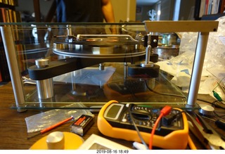 Transcriptor Skeleton turntable with Vestigal tonearm