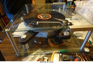 104 a0g. Transcriptor Skeleton turntable with Vestigal tonearm