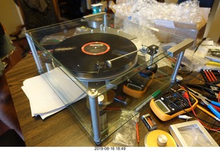 Transcriptor Skeleton turntable with Vestigal tonearm