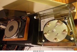 122 a0g. Transcriptor Skeleton Turntable and Vestigal Tonearm + Linn/LOCI