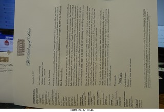 The Academy of Music Restoration Fund letter